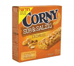 טעם חדש בסדרת חטיפי הדגנים של CORNY קורני בוטנים מתוק מלוח