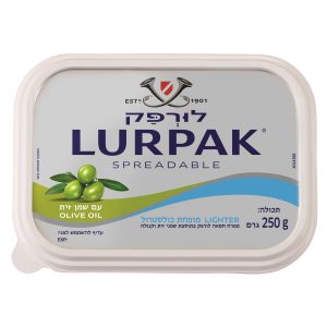 ממרח חמאה חדש של  LURPAK עם LURPAK לורפאק שמן זית, טעים ובריא